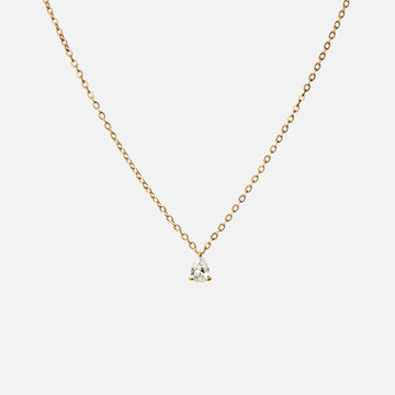 Ice Drop Zirkon Halskæde 18K Guldbelagt