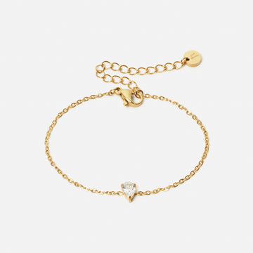 Ice Drop Zirkon Armbånd 18K Guldbelagt