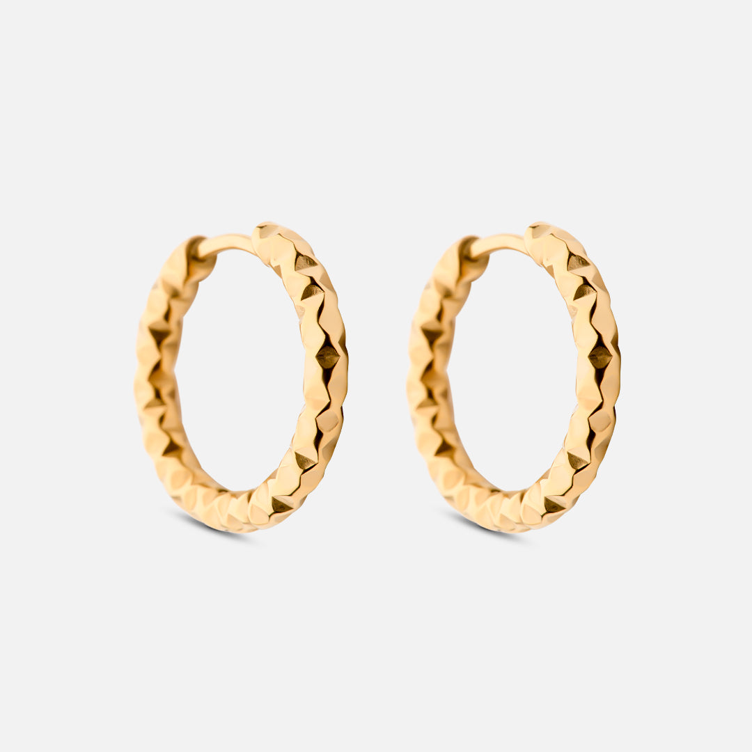 Astra Hoops Øreringe 18K Guldbelagt 18mm