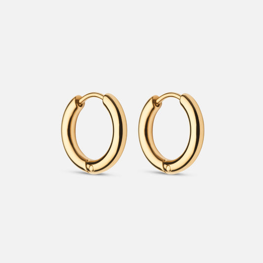 Basic Hoops Øreringe 18K Guldbelagt 15mm - Josephine Nord