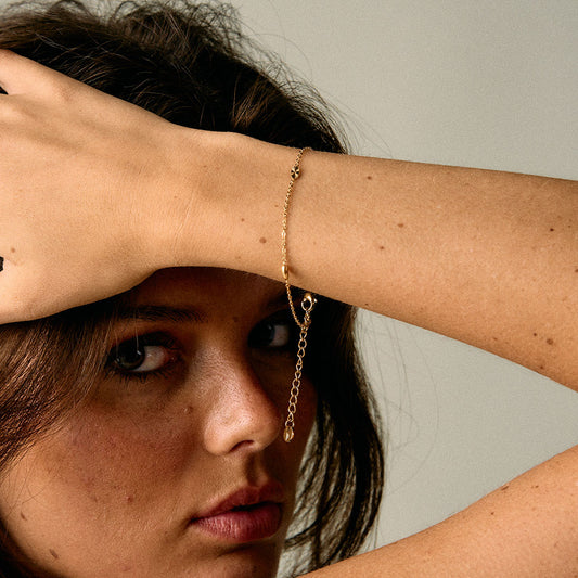 Scattered Oval Sun Armbånd 18K Guldbelagt