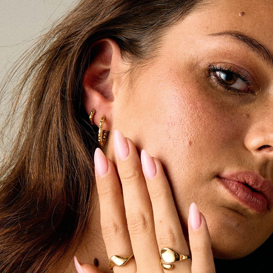 Astra Hoops Øreringe 18K Guldbelagt 22mm