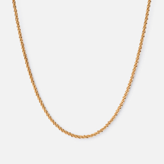Curl Halskæde 18K Guldbelagt 2mm