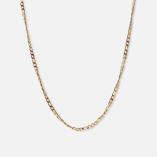 Figaro Halskæde 18K Guldbelagt 3mm - Josephine Nord
