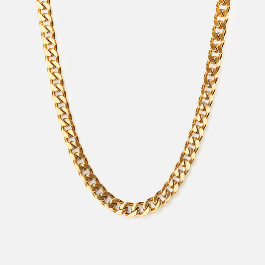 Panser Facet Halskæde 18K Guldbelagt 6mm - Josephine Nord