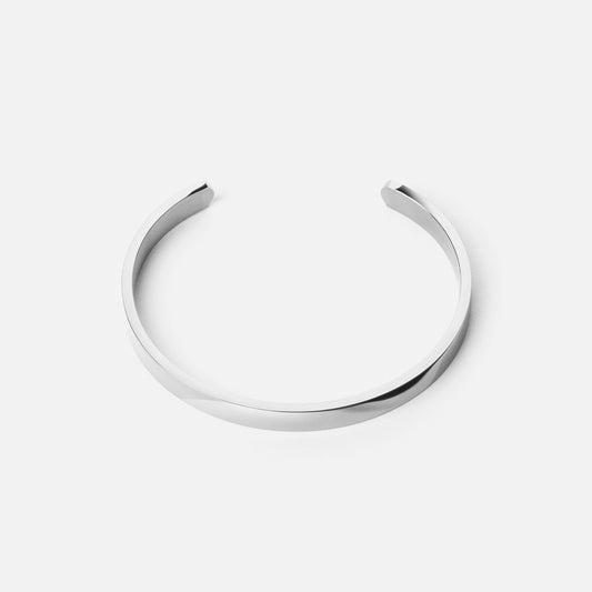 Basic Bangle Sølvfarvet 6mm