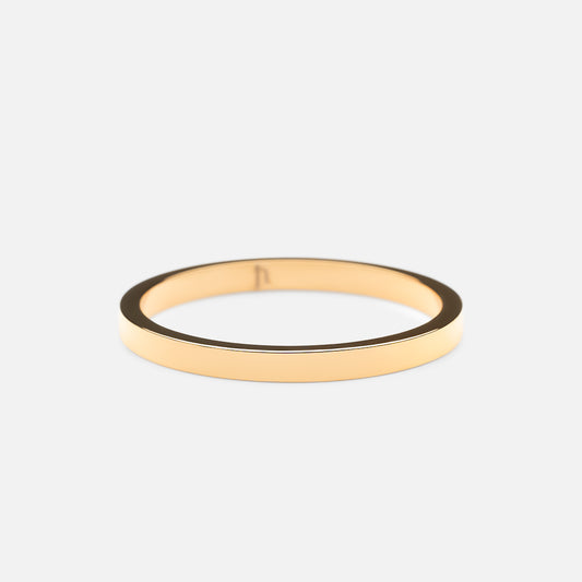 Flat Band Ring 18K Guldbelagt 2mm - Josephine Nord