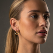 Lava Heart Hoops Øreringe 18K Guldbelagt