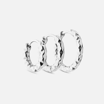 Astra Hoops Øreringe 12/15/18mm Sølvfarvet