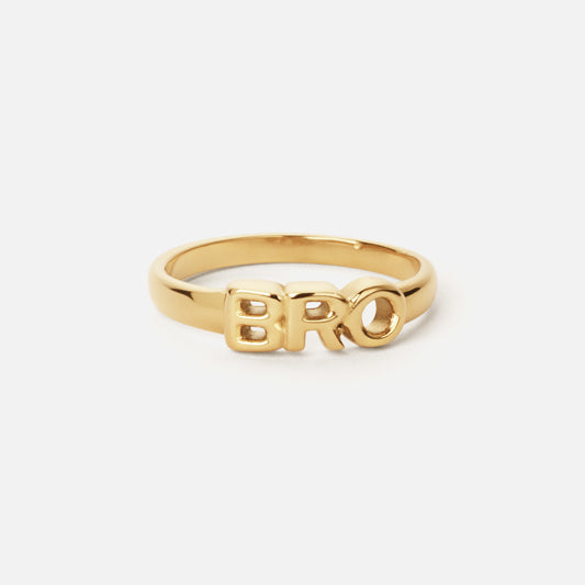 BRO Ring 18K Guldbelagt