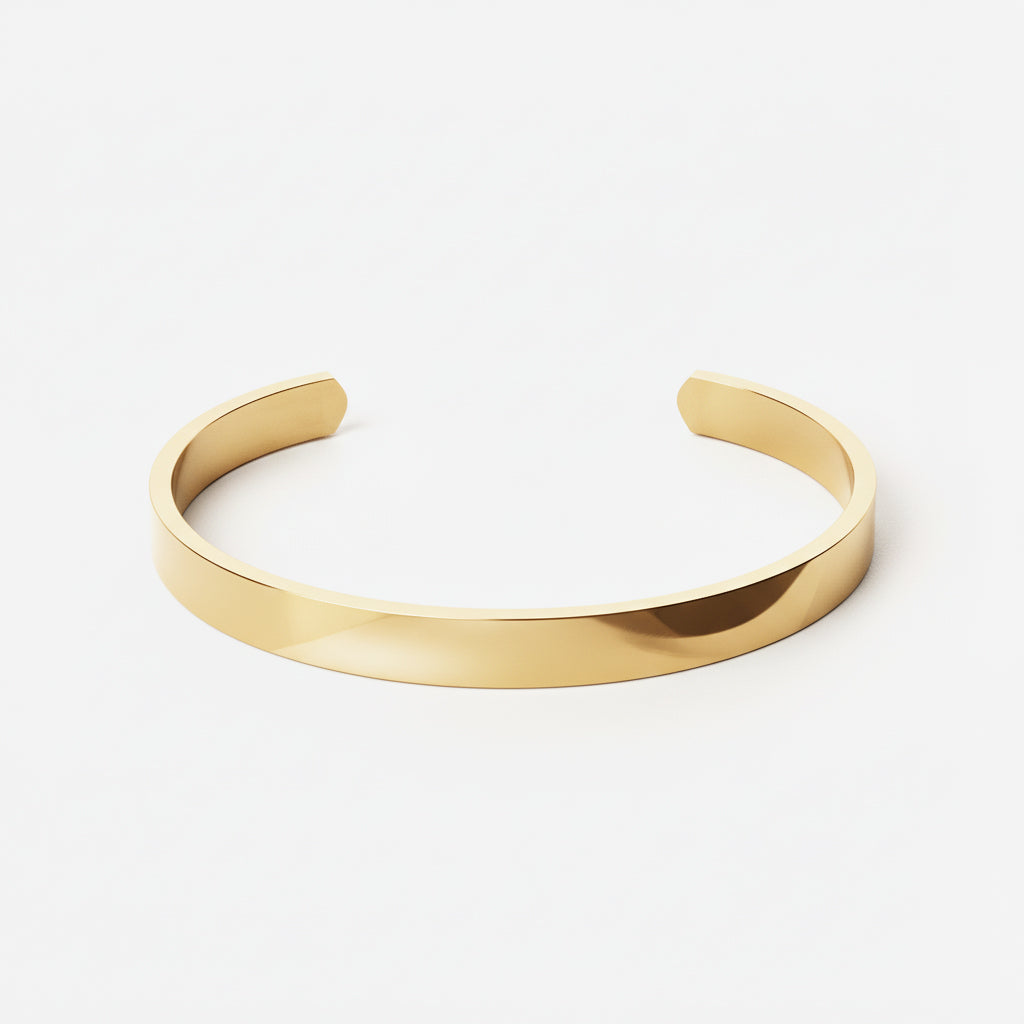 Basic Bangle 18K Guldbelagt 6mm