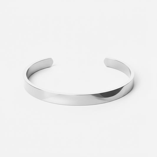 Basic Bangle Sølvfarvet 6mm