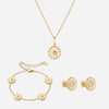 Marguerit Halskæde + Øreringe + Armbånd 18K Guldbelagt