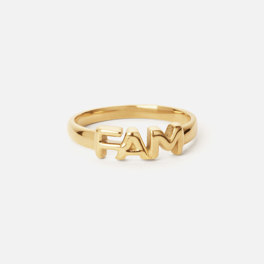 FAM Ring 18K Guldbelagt