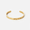 Hammered Bangle Justerbar 18K Guldbelagt 7mm