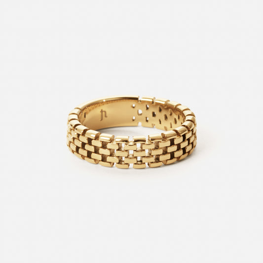 Mesh Ring 18K Guldbelagt