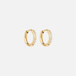 Zircon Øreringe 18K Guldbelagt 12mm