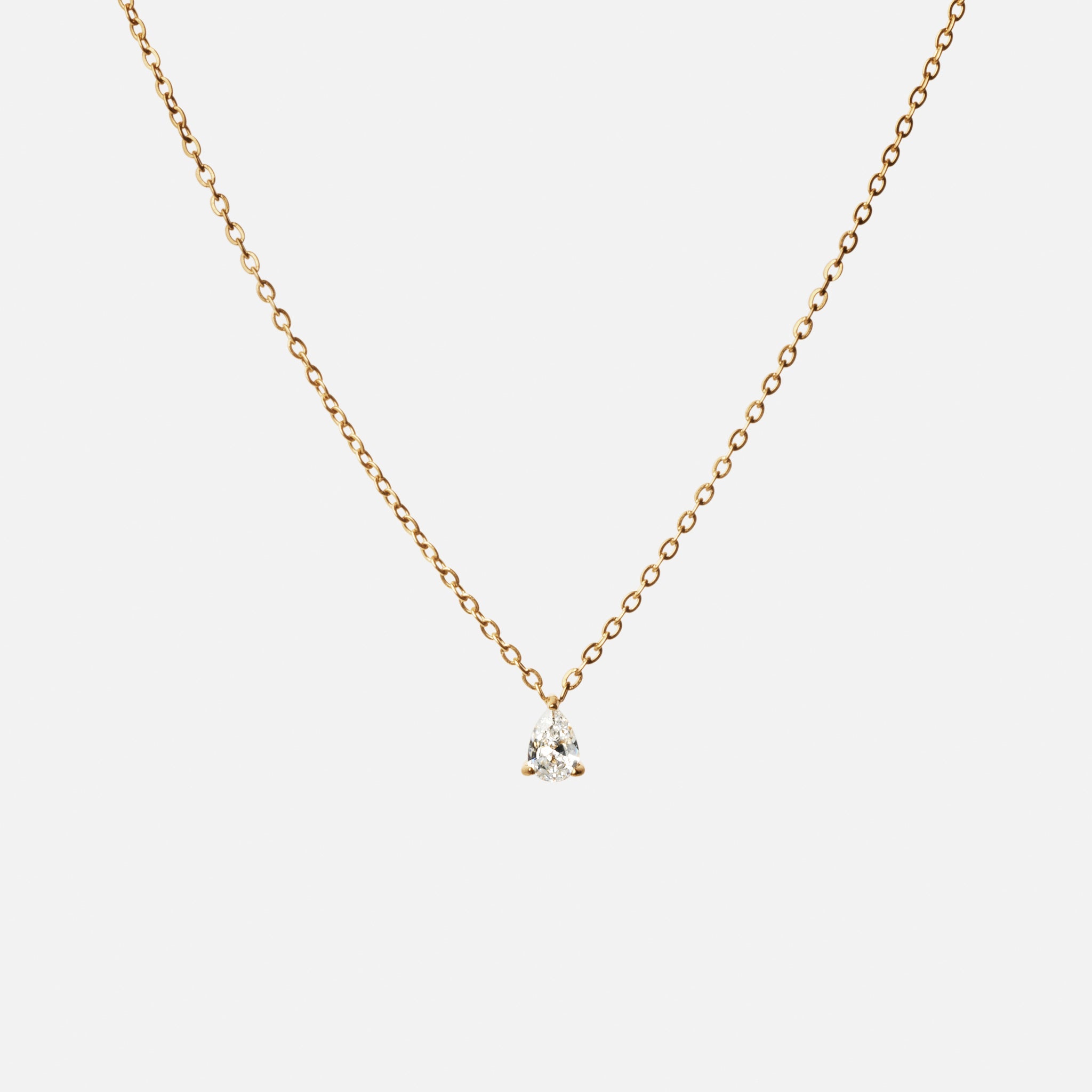 Ice Drop Zirkon Halskæde 18K Guldbelagt