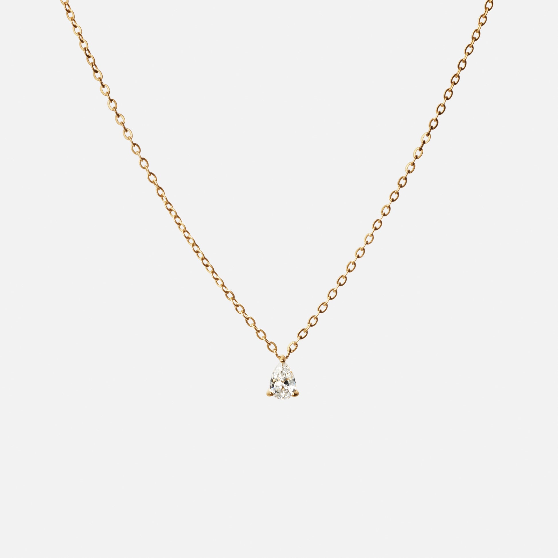 Ice Drop Zirkon Halskæde 18K Guldbelagt
