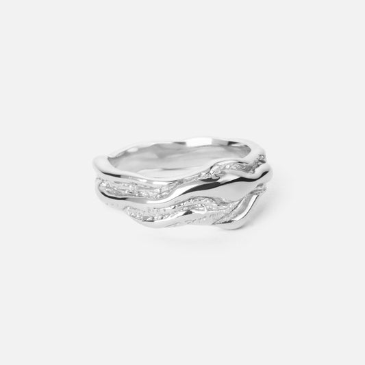 Lava Ring Sølvfarvet