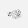 Lava Texture Ring Sølvfarvet