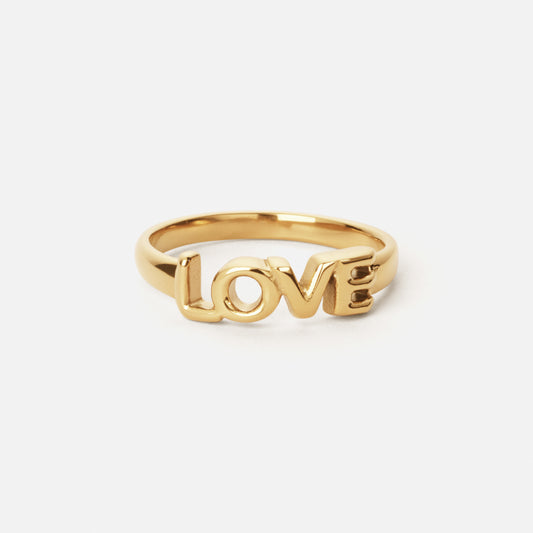 LOVE Ring 18K Guldbelagt