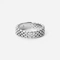 Mesh Ring Sølvfarvet