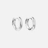 Wavy Hoops Sølvfarvet 14mm