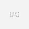 Zirkon Hoops Øreringe Sølvfarvet 10mm