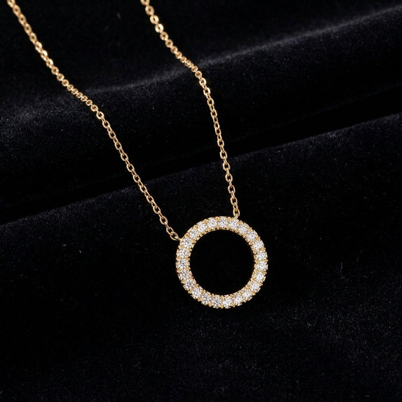 Circle Zirkon halskæde