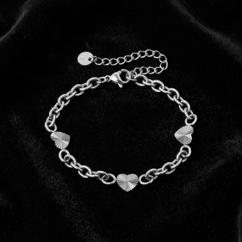 Sunset Heart Link armbånd