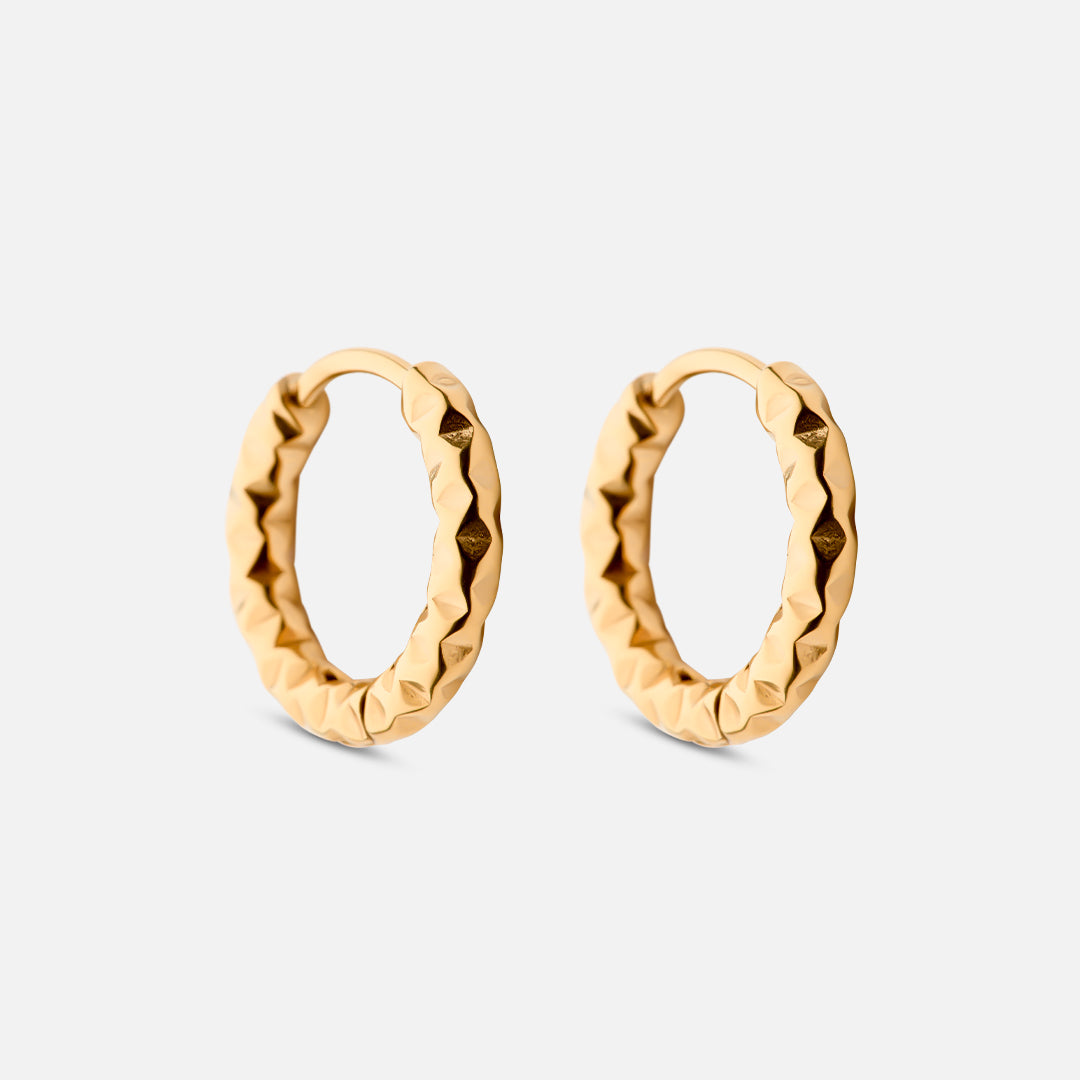 Astra Hoops Øreringe 18K Guldbelagt 15mm