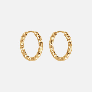 Astra Hoops Øreringe 18K Guldbelagt 18mm