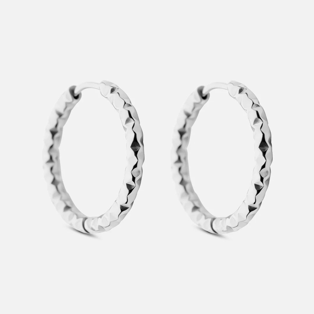 Astra Hoops Øreringe Sølvfarvet 22mm