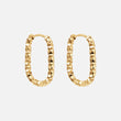 Astra Ovale Hoops Øreringe 18K Guldbelagt