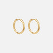 Basic Hoops Øreringe 18K Guldbelagt 21mm