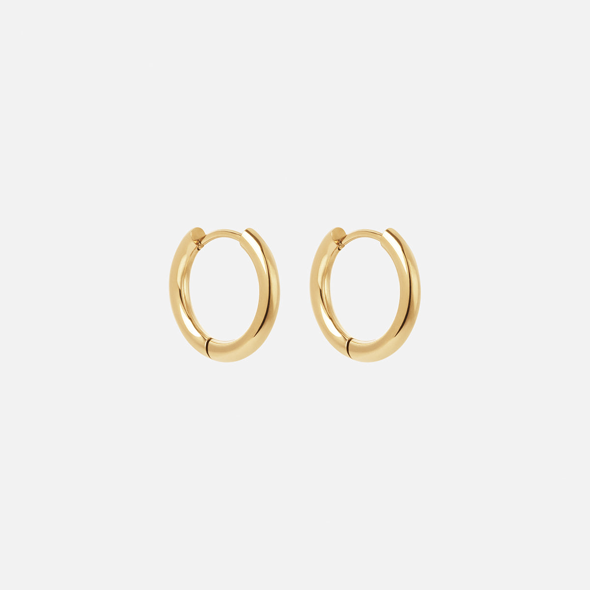 Basic Hoops Øreringe 18K Guldbelagt 17mm