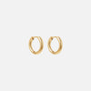Basic Hoops Øreringe 18K Guldbelagt 15mm