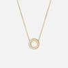 Circle Zirkon Halskæde 18K Guldbelagt 12mm