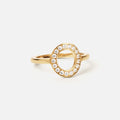 Circle Zirkon Ring 18K Guldbelagt 12mm