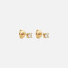 Classic Zirkon Studs Øreringe 18K Guldbelagt 4mm