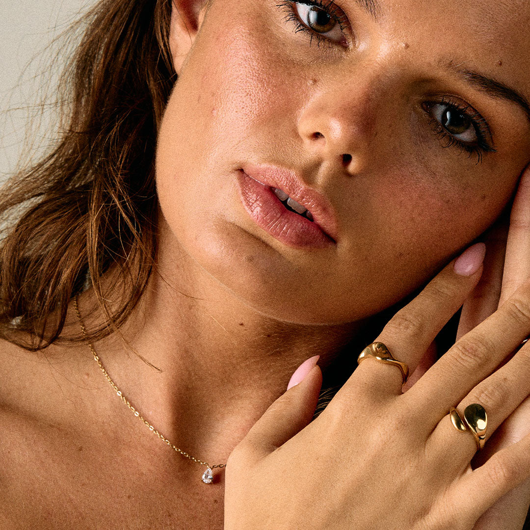 Lagoon Ring 18K Guldbelagt