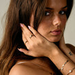 Curve Ring Justerbar 18K Guldbelagt