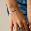 Flad Snake Armbånd 18K Guldbelagt 4mm