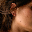Zircon Øreringe 18K Guldbelagt 12mm