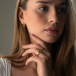 Curve Ring Justerbar 18K Guldbelagt