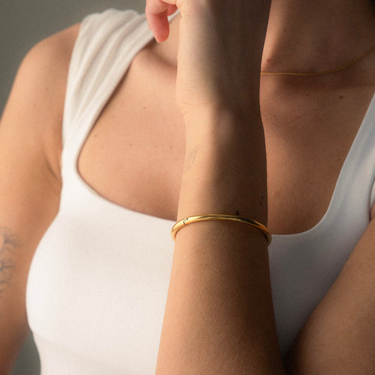 Classic Bangle 18K Guldbelagt 4mm