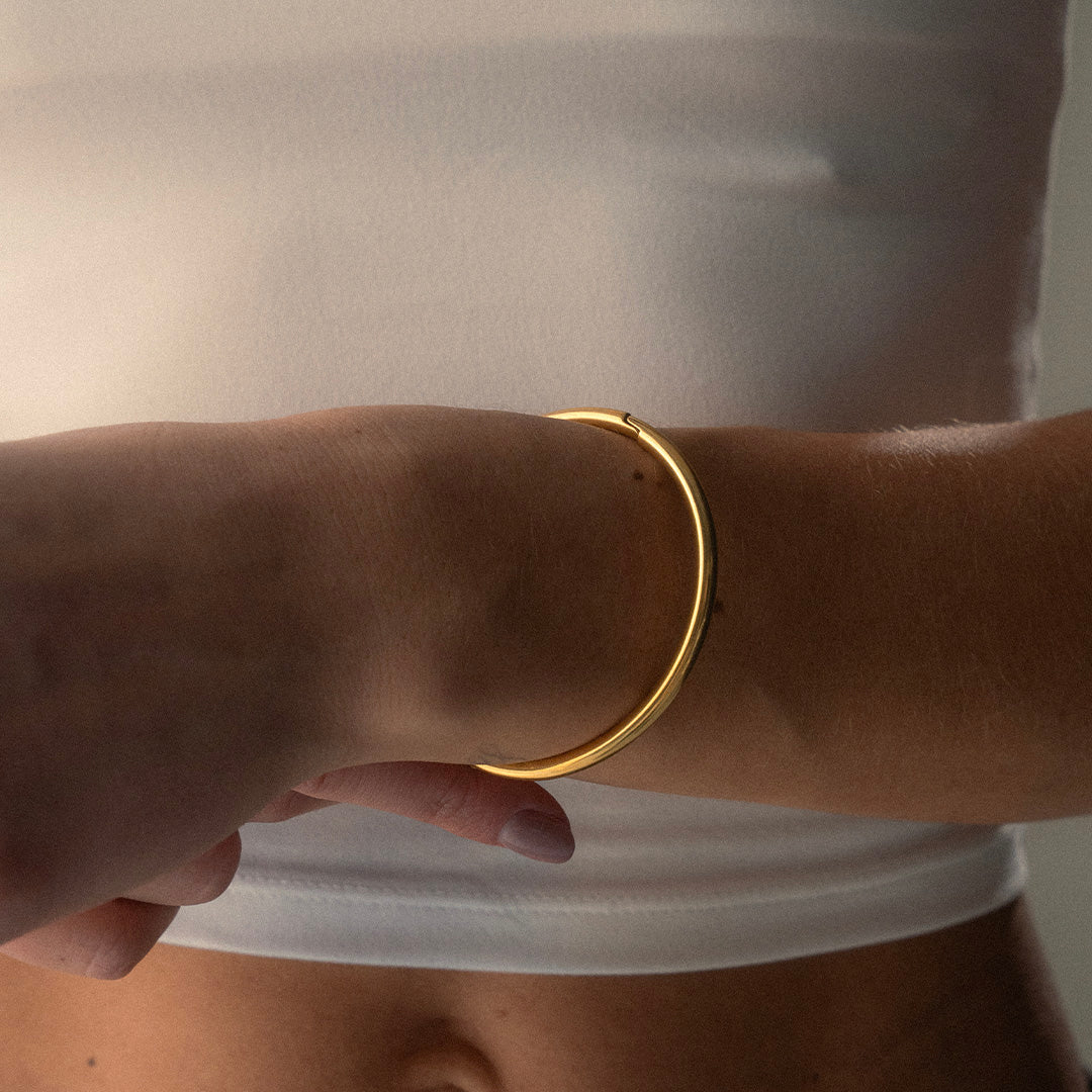 Classic Bangle 18K Guldbelagt 4mm
