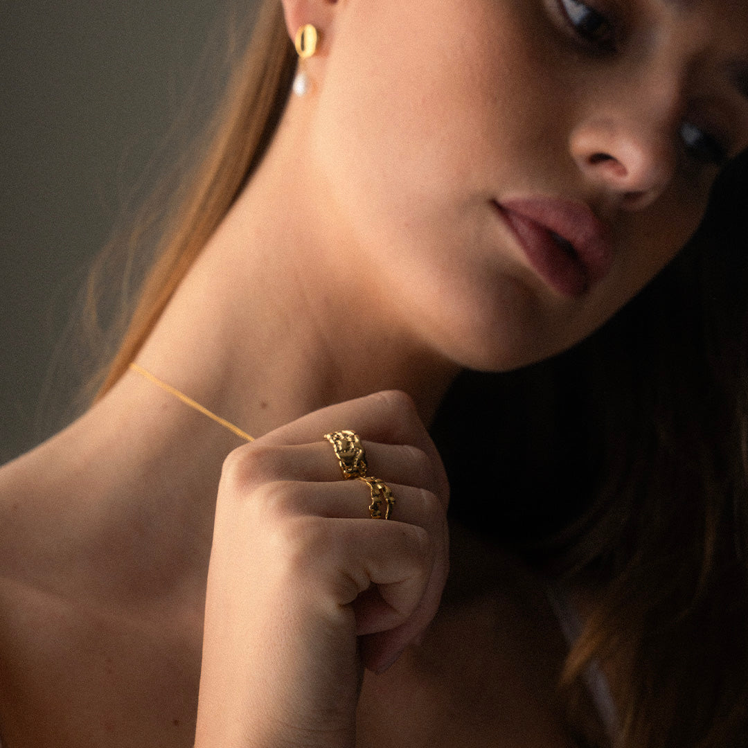 Meteor Ring Justerbar 18K Guldbelagt