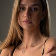 Circle Zirkon Øreringe Sølvfarvet 10mm